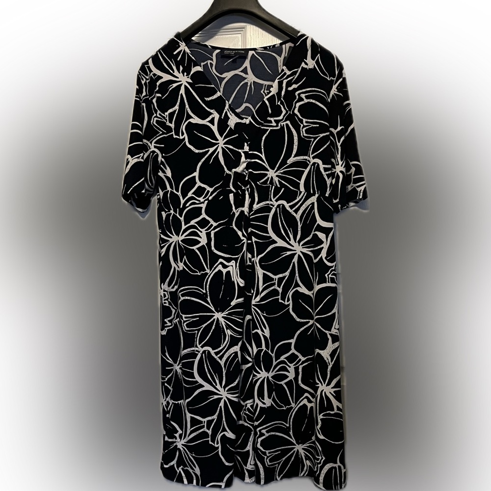 ⚡️Jones New York Signature Dress ⚡️Navy &White ⚡️Size XL
